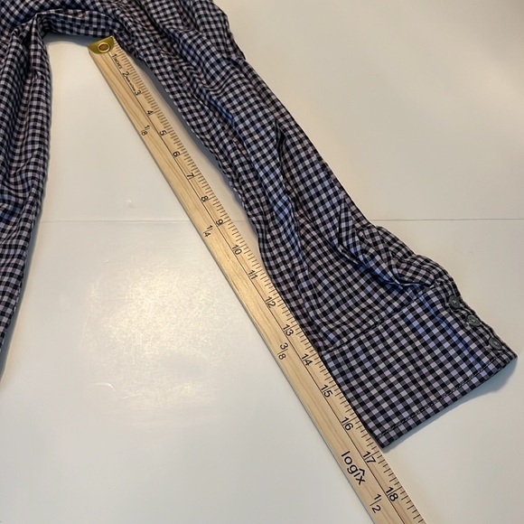 NWOT tyler böe Chatham Check Teri Top Lavender Size M - Picture 8 of 14